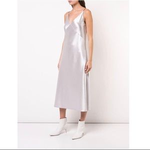 Vince Metallic Slip Dress Size M